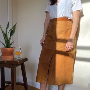 Vintage Suede Skirt